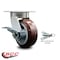 Service Caster 5 Inch Kingpinless Poly on Polyolefin Wheel Swivel Caster with Brake/Swivel Lock SCC-KP30S520-PPUR-SLB-BSL - alternate 5